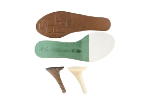 Solado TR Ref 386 para meia pata+Salto ABS Ref 900+ Palmilha 38609